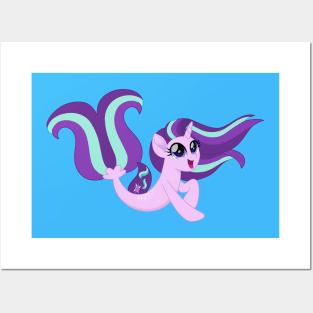 Starlight Glimmer seapony Posters and Art